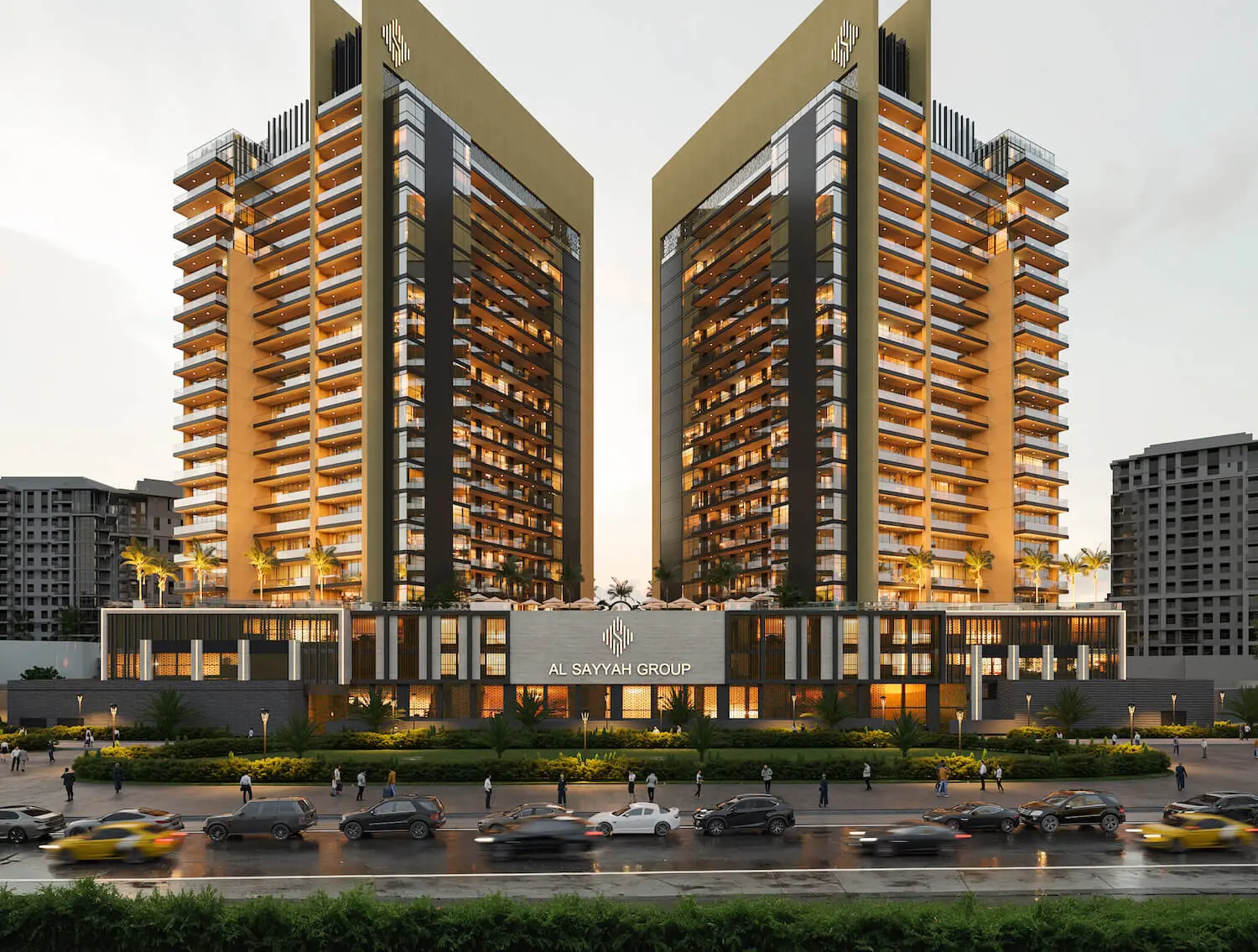 Butterfly Towers luxury Arjan apartments in Dubai